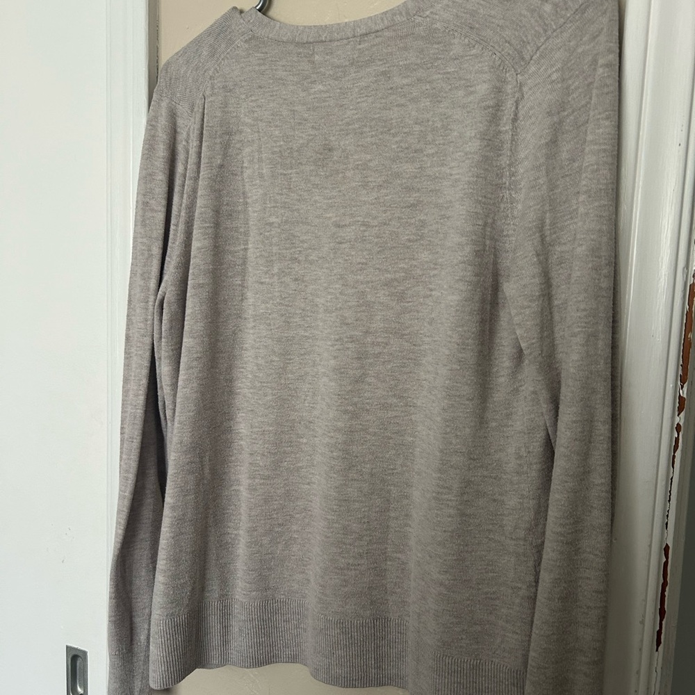 Old Navy Tan Cardigan Sweater Classic Knit - Picture 3 of 3